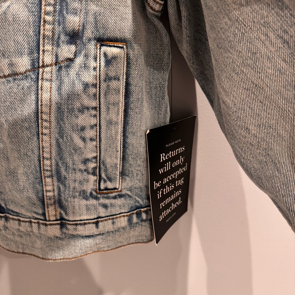 NWT Tuckernuck Denim Archie Jacket in Acid Wash, Size S - Picture 12 of 16